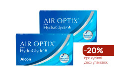 Месячные контактные линзы Air Optix Plus HydraGlyde alt